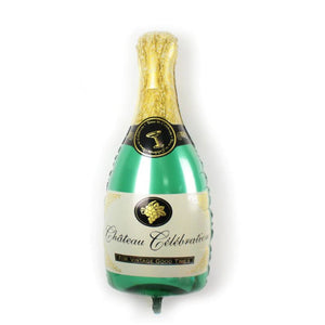 39inch Champagne Bottle & Wine Glass Super Shape Helium Foil Balloon Set - Online Party Supplies