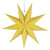 3D 30cm Nine-pointed Paper Star Lantern - Yellow