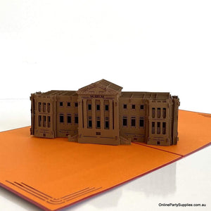 Handmade Australian Museum in Sydney 3D Pop Up Greeting Card