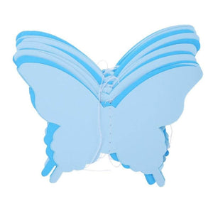 3D Blue Butterfly Paper Garland Decorative Hanging Decorations