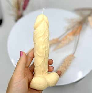 Premium Quality Natural Soy Wax Ivory Coconut & Lime Scented Penis Candle - PEN.04