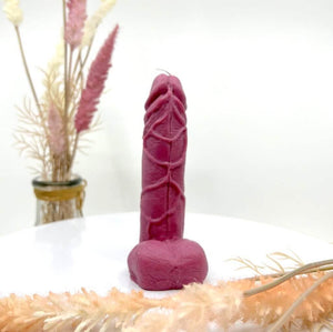 Premium Quality Handmade Natural Soy Wax Pink Lychee & Guava Scented Penis Candle - PEN.05