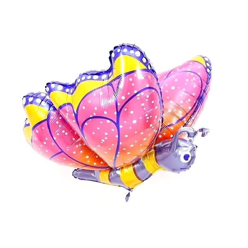 3D Pink Butterfly Foil Balloon