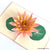 Online Party Supplies yellow and pink Lotus Flower Pop Up Card