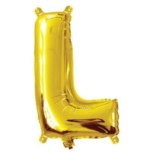 40cm Gold Alphabet A-Z Letter Air-Filled Foil Balloons - Online Party Supplies