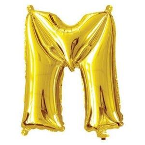 40cm Gold Alphabet A-Z Letter Air-Filled Foil Balloons - Online Party Supplies