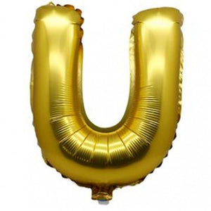 40cm Gold Alphabet A-Z Letter Air-Filled Foil Balloons - Online Party Supplies