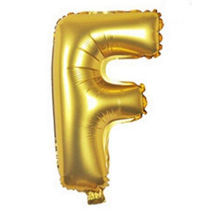 40cm Gold Alphabet A-Z Letter Air-Filled Foil Balloons - Online Party Supplies