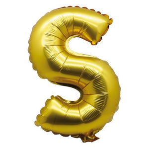 40cm Gold Alphabet A-Z Letter Air-Filled Foil Balloons - Online Party Supplies