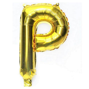 40cm Gold Alphabet A-Z Letter Air-Filled Foil Balloons - Online Party Supplies