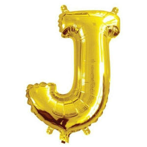 40cm Gold Alphabet A-Z Letter Air-Filled Foil Balloons - Online Party Supplies