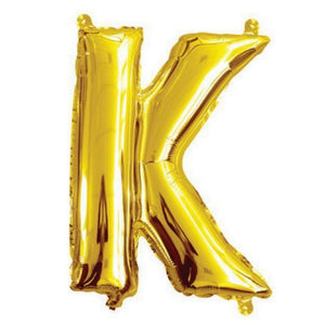 40cm Gold Alphabet A-Z Letter Air-Filled Foil Balloons - Online Party Supplies