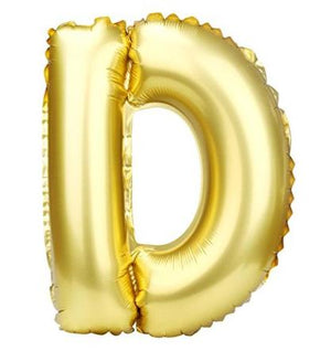 40cm Gold Alphabet A-Z Letter Air-Filled Foil Balloons - Online Party Supplies