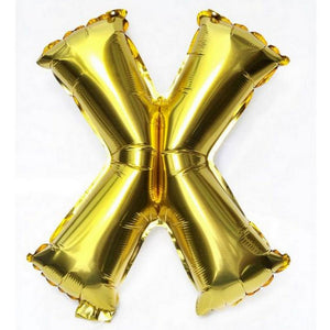 40cm Gold Alphabet A-Z Letter Air-Filled Foil Balloons - Online Party Supplies