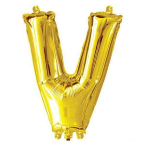 40cm Gold Alphabet A-Z Letter Air-Filled Foil Balloons - Online Party Supplies