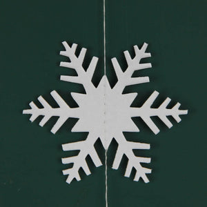 3m 3D White Christmas Snowflake Paper Garland