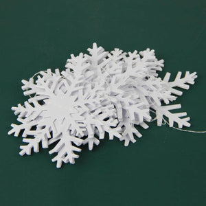 3m 3D White Christmas Snowflake Paper Garland