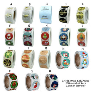 Round Christmas Stickers For Kids ab business - Christmas Gift Packaging and Wrapping Supplies