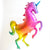 53" Jumbo Holographic Glitter Rainbow Unicorn Shaped Helium Foil Balloon