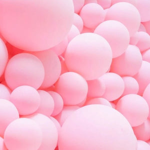 5" / 10" / 12" Pastel Soft Pink Macaron Latex Balloon 10 Pack