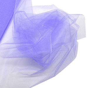 48cm x 5m Shimmer Sheer Lilac Crystal Organza - Wedding Chair Sashes and Backdrop Decorations