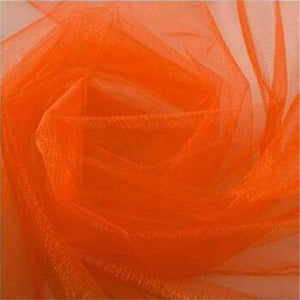 48cm x 5m Shimmer Sheer Orange Crystal Organza