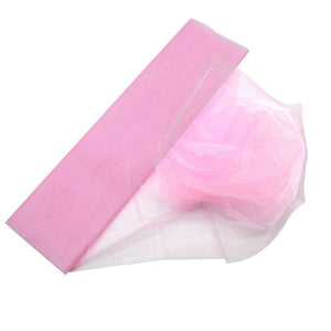 48cm x 5m Shimmer Sheer Pink Crystal Organza - Wedding Chair Sashes and Backdrop Decorations