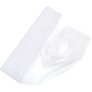 48cm x 5m Shimmer Sheer White Crystal Organza - Wedding Chair Sashes and Backdrop Decorations