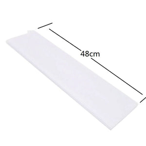 48cm x 5m Shimmer Sheer White Crystal Organza - Wedding Chair Sashes and Backdrop Decorations