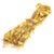 5m Artificial Gold Leaf Hessian Burlap Trim Ribbon Roll
