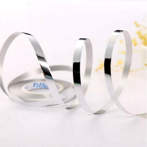 Metallic Silver Foil Curling Ribbon Roll - 5mm*10m