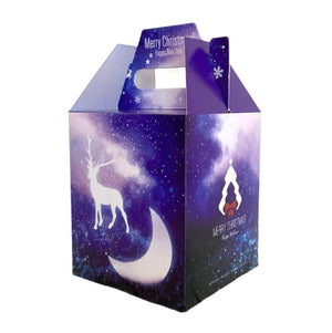 Purple Merry Christmas Reindeer & Moon Gift Box 5 Pack