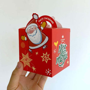 Red New Year Menu Gift Box 5 Pack - Xmas Gift Wrapping and Decorations Ideas
