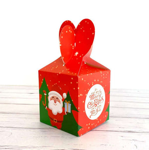 Red Santa We Wish You A Merry Christmas And A Happy New Year Gift Box 5 Pack
