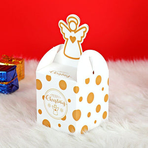 Polka Dot Christmas Cupcake Box 5 Pack - Christmas Gift Packing/ Cookie Wrapping Ideas