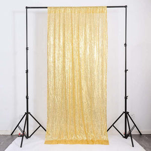 Gold Shimmer Sequin Wall Backdrop Curtain - 60cm x 240cm