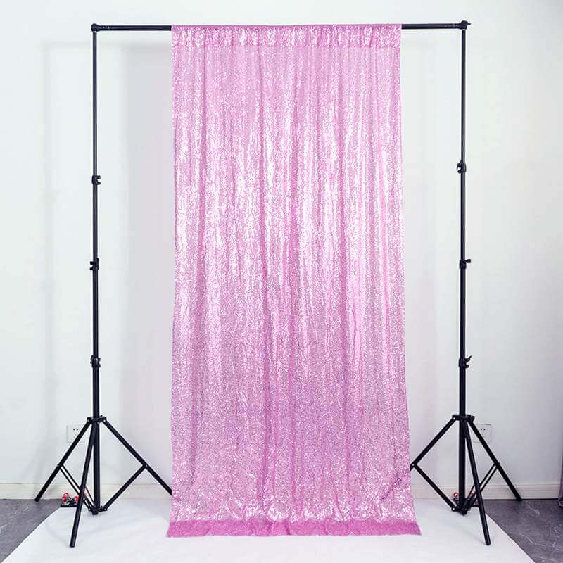 Purple Shimmer Sequin Wall Backdrop Curtain - 60cm x 240cm