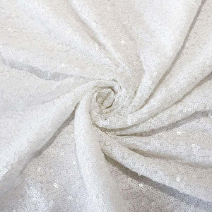 White Shimmer Sequin Wall Backdrop Curtain - 60cm x 240cm