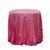 Round Sparkling Hot Pink Sequin Tablecloth Cover - 60cm, 80cm, 100cm, 120cm