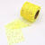 Gold Star Dark Yellow Mesh Organza Ribbon Roll - 6cm x 25 yards