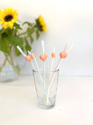 Naughty 3D Hen Party Boobie Shaped Nude Drinking Straws Pack of 6