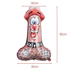80cm Inflatable Penis Shaped Foil Balloon - Online Party Supplies