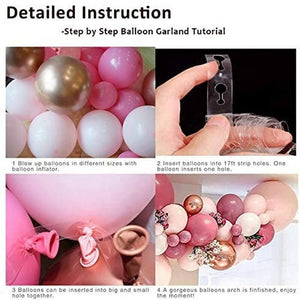 98pcs Balloon Garland DIY Kit - Retro Pink - #9