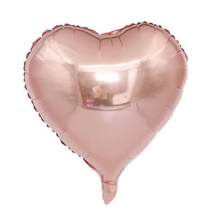 9"/18" Rose Gold Heart Foil Balloon - Online Party Supplies