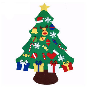 Online Party Supplies DIY Felt Christmas Tree Kit For Kids Xmas Gifts for Toddlers