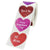 3.5cm Heart Shaped Happy Valentine's Day Paper Sticker 9 Design 50 Pack - A256