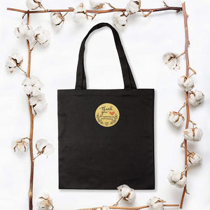 3.8cm Gold Thank You For Supporting My Small Business Stickers 50pk