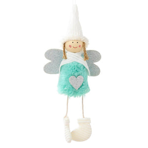 Online Party Supplies Christmas Love Angel Doll Hanging Ornaments - Green Angel