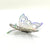 3D Removable Paper Butterfly Wall Sticker 3 Size 12 Pack - Metallic Silver - HB009
