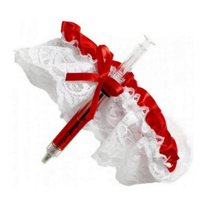 Sexy Nurse Garter And Syringe Pen Fancy Dress Accessories